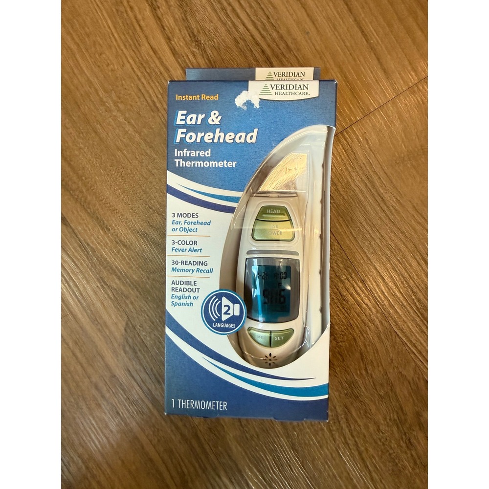 Veridian Healthcare Ear & Forehead Infrared Thermometer Instant Read TS42 09-342
